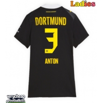Borussia Dortmund Waldemar Anton #3 Replica Away Shirt Ladies 2026-27 Short Sleeve